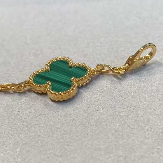 Four-Leaf  Bracelet-Green&Diamond